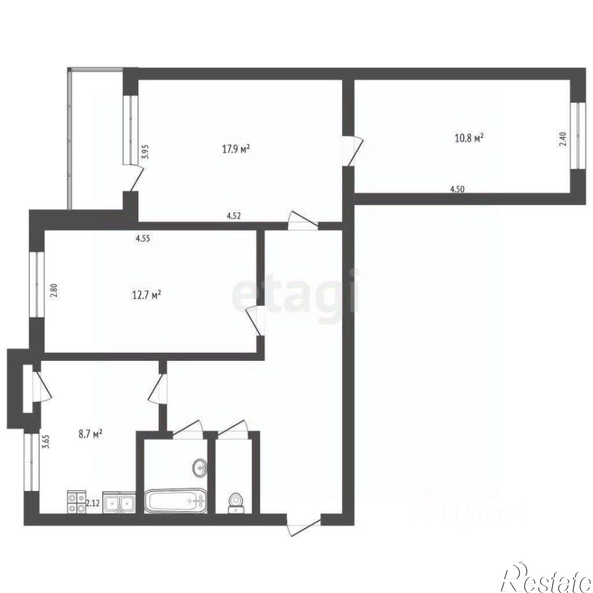 Купить квартиру за 2 500 000 рублей на Людиновский район