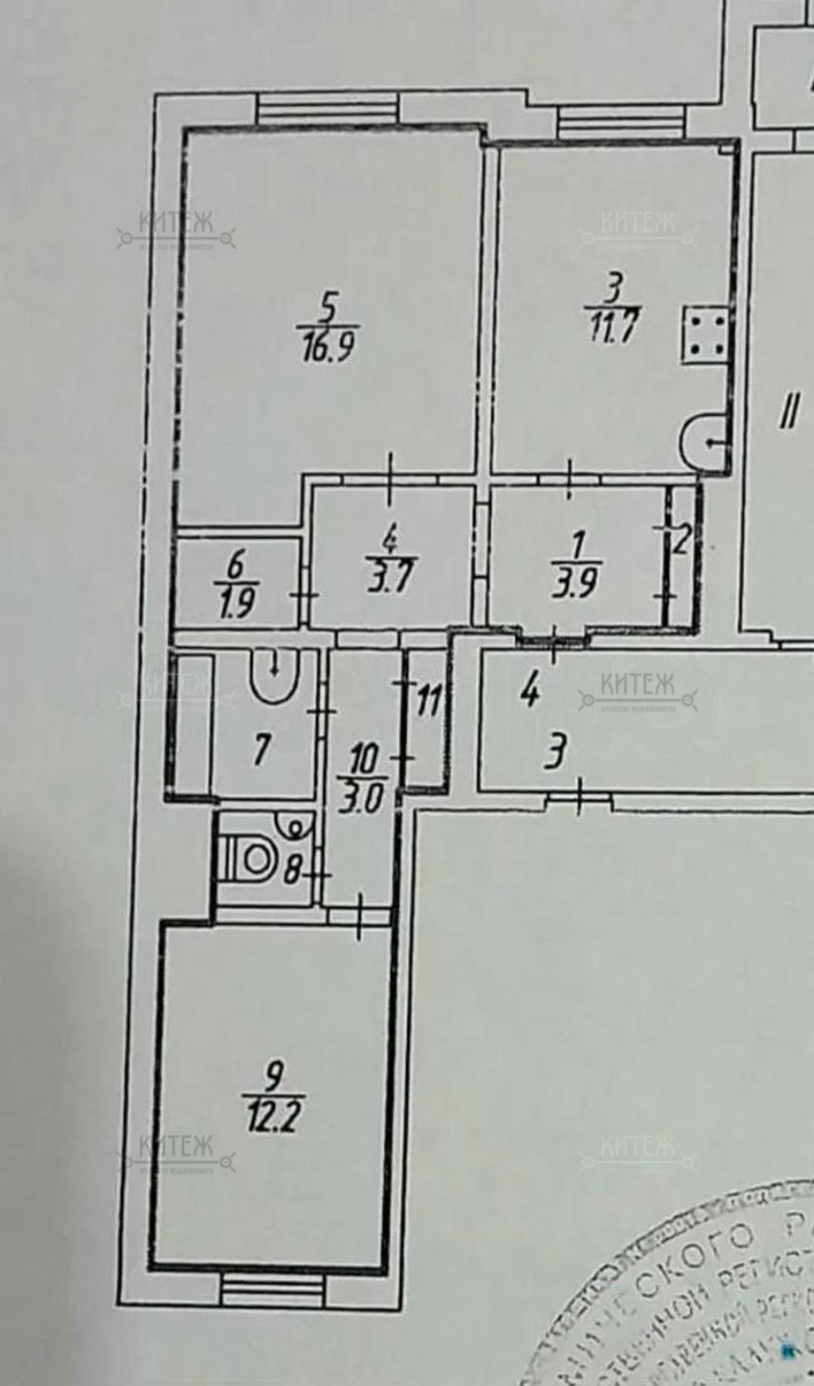 Купить квартиру за 5 700 000 рублей на Фомушина улица