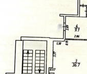 2-комн, 65кв м, этаж 9/12 Молодёжная улица, 41