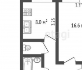 1-комн, 36кв м, этаж 6/9 Сиреневый б-р, 8